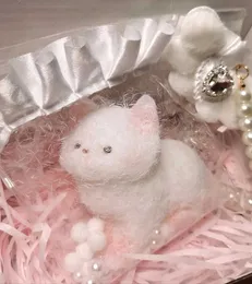 Декомпрессионная игрушка Squishy Cilicon Taba милая кошка ручная ручная ручная работы ручной работы котенок котенок Гриф