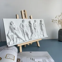 Dekorative Figuren minimalistische dreidimensionale Reliefstgravier