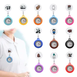 Другой домашний декор Три обнаженных медведя клип карманные часы для медсестры для женщин убирают часы Студенческие подарки на больнице медсестер Медицинский F OTAU8