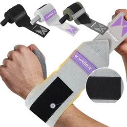 1Pair Pressure Wrist Wrap för viktlyftningslängd 70 cm Kraftlyftande handledsrem för gymmet Fitness Strength Training Wrist Support 240516