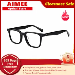 Sunglasses Frames Clearance Sale Handmade Vintage Square Glasses Frame Men Women Acetate Eyeglasses Fashion Eyewear Spectacle OV5419