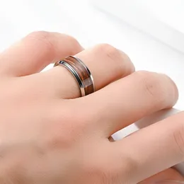 アクセサリー  ORDER BAND RING Premium Stainless Steel Ring Bands: Red/Blue Matte Finish