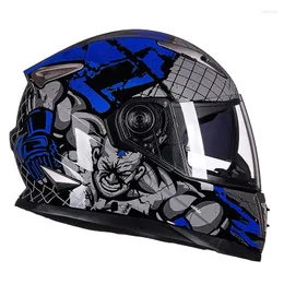 Motorradhelme Schutz für Doppellinsenhelm Motocross Professional Safety Motorrad Rennen Vollge Gesicht Casco Moto Capacete de Dot