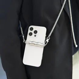 Mobiltelefon Crossbody Chain Stand Back Clip Holder Löstagbar Lanyard Neck -rem, kompatibel med smartphones telefonband