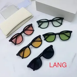 Uv400 Trendy Korean Womens Sunglasses For Man Glasses Vintage Luxury Brand Lang Customize Tinted lens Designer 240514