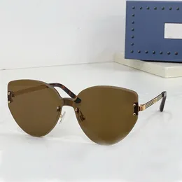 Простые и стильные женские солнцезащитные очки Гладкий дизайн без оправы G1624 Высококачественный 100% УФ -защита UV400