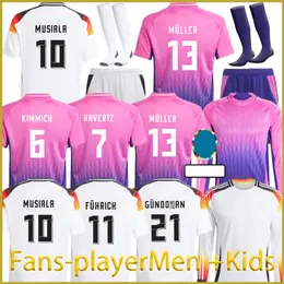 24 25germanys Kroos Hummels Gnabry Futbol Formaları Uzun Kit 2024 Muller Euro Werner Draxler Reus Futbol Gömlekleri Çocuk hayranları kit oyuncusu versiyonu Deutschland