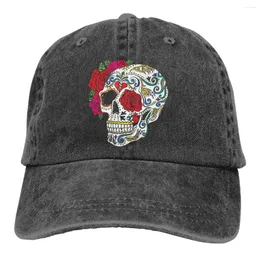 Ball Caps Heartbreak Sugar Skull Il berretto da baseball ha puntato Capt Sport UNISEX Outdoor Custom Messican Funny Cappelli