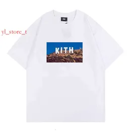 Streetwear Summer Kith T Shirt Männer Designer Tshirt hochwertige klassische Buchstaben Grafik Tee Shirt Maglietta da Uomo Camiseta Hombre Ropa Luxus T-Shirt 8A