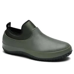 Men Resistant Sandals Oil-proof Kitchen Shoes Chef Restaurant Garden Waterproof Safety Work Loafers 79c8