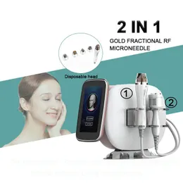 Gold RF Micro Espalhador Cuidado da pele Máquina de beleza Microneedling Reduza Remoção de poros de pele Remoção Remoção de RF Equipamento de beleza288