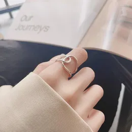 Cluster Rings 925 Sterling Silver Line Irregular Open For Women Engagement Wedding Luxury Jewelry Wholesale Jewellery Argent