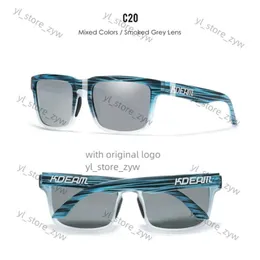 Occhiali da sole Ken Block Occhiali da sole polarizzati Frame quadrato HD Uv400 Sole occhiali da sole 30 Colori Lens Sport Outdoor Eyewear Sport Ciclismo Ken Block C43F