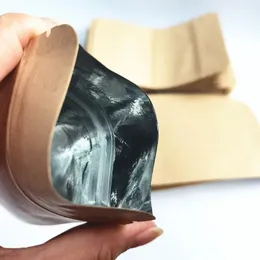 3 боковая уплотняя металлизованная крафта -бумажная бумага Переплаченная пакетная сумка Алюминиевая фольга.