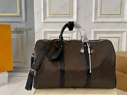 Дизайнерская деморитная сумка классическая старая цветочная багаж кожаная кожа с большой способностью сумки сумки для плеча мужские женские туристические выходные, дорожные сумки, популярные сумочки