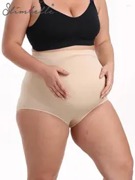 Kvinnors Shapers Slimbelle Maternity Shapewear Belly Support Control Trosies Hög midja Shaper Graviditet Underkläder