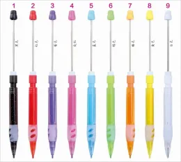 Barra vuota fai -da -te multi colore aggiungi perle focali silicone perline meccaniche di cartoleria per bambini personalizzati da 0,5 mm Penna di perline fai -da -te ll