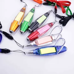 Многофункциональная креативная висящая веревочная нота бумага Light Pen Пластик Три в одном QR -коде печати