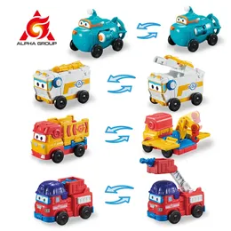 Super Wings Mini Team Vehicles Rover Sparky Remi Willy Action Transformation Figurer Robot Transformation Toys for Kid Gift 240516