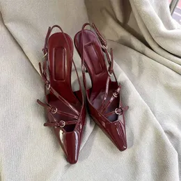 Tasarımcı Ayakkabı Santili Ayak Parçası Heels Cowhide Deri Topuk Yüksek 5cm 10 cm Kadın Lüks Marka Yüksek Düğün Partisi Fabrika Ayakkabı Kutusu