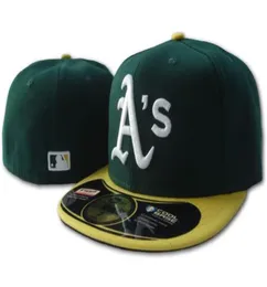 2020 MEN039S Atleticale in colore verde A039s Taglie a misura piatta Lettera Logo Capo di dimensioni ricamate Baseball Hip Hop Baseball 9253869