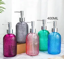 Dispensador de sabão líquido Nordic Creative Creative Glass Bottle Bottle Push Push Shampoo Shampoo Chuveiro para casa Acessórios de banheiro