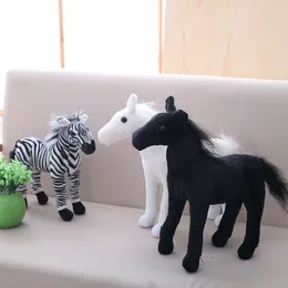 Simulazione di 30 cm Pelughi giocattoli di peluche carini animali zebra ripieni di zebra morbida giocattolo realistico giocattolo regalo di compleanno per bambini