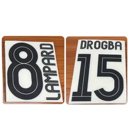 #8 Lampard Namesett #15 Drogba Printing Heat Transfer Iron på fotbollsmärket
