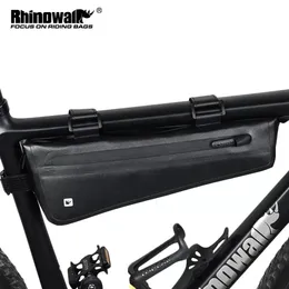 Rhinowalk Bicycle Triangle Bag Bike Frame Front Tube Bag Waterproof Cycling Battery Pannier Packing Pouch Accessories 240516