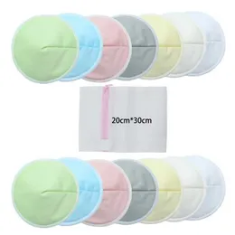 Breast Pads 3-layer organic reusable breast pad care waterproof organic plain weave washable pad baby breast feeding accessories d240516
