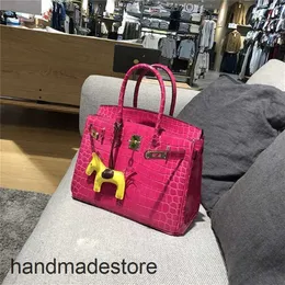 Frankreichs Platinumhand-Handtaschen Designer Krokodildesigner Muster Real Leder Cowhide Handtasche Frauen One Schulter Luxuswaren süße High-End-6dns
