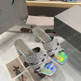 Джина Дизайнерская новая женская сандаловая обувь для тапочки женские баллы каблуки сандалии с бриллиантом высокого размера 36-42