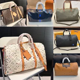Горячая популярная дизайнерская сумка для продуктов Duffel Bag Men and Women Fashion Travel Sag Sagcear Sack Canvas Canvas Кожаная рука плеч