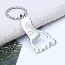 15pcs Personalisierte Fuß -Flaschenöffner Keychains Baby Taufe Party Favoriten benutzerdefinierte Namen Taufe Schlüsselkette Geschenk für Gast 240514