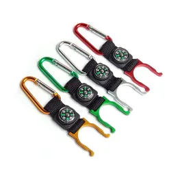 Gadgets ao ar livre 15 PCs Muita carabiner aquarius buckle engrenagem montanhismo com bússola caminhada em campang entrega esportes ao ar livre