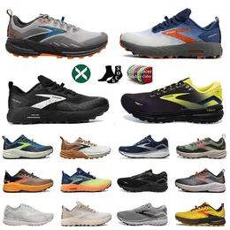 2024 Nuovo stilista Brooks Running Shoes Cascadia 17 Ghost 15 Triple Black White Escuissimo Assorbimento da donna Sneaker da uomo