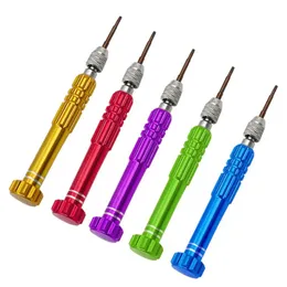 1Pcs Watch Repair Screwdriver Handle With 5 Spare Screwdriver Bits Phone Glasses Watch Repair Tool Screws Remover Hand Tool Kit