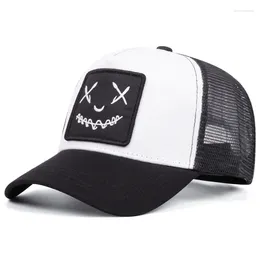 Boinas 2024 Caps de beisebol respiráveis no verão para homens Caminhocos de caminhão Moda Joker Bordado Snapback Hats Capas de golfe ao ar livre