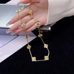 Luxo Luxo Dez Flores Tigre Eye Colar Eye Straw Stravo Sculpted Collar Chain Chain for Women Gift