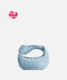 Designer Saco para mulheres Candy Jodie Botegaveneta Micro Intrecciato Leather Top Handle Bag Ice Ice