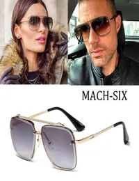 2021 Design Mash Mach Six Eight Style Lens Sunglasses Men Vintage Brand Sun Glasses Rimless8187166