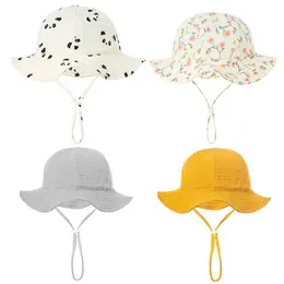 Caps chapéus meninos e meninas chapé de verão chapéu de algodão macio panamã infantil infantil e criança chapéu de chapéu de praia ao ar livre chapéu de pescador bebê wx
