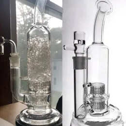 Big Mobius Glass Bongs Glass Water Pipe Dab RigダブルステレオマトリックスPERC 18 mmジョイントガラスオイルバーナーパイプ