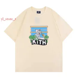 Streetwear Summer Kith T Shirt Männer Designer Tshirt hochwertige klassische Buchstaben Grafik Tee Shirt Maglietta da Uomo Camiseta Hombre Ropa Luxus T-Shirt BF