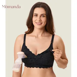 Mutterschaft Intimates Momanda Entbindlichkeit Pumpe BH Fadenpflege Spitze sexy ärmellose Unterwäsche Womens BH Drei in One D240516