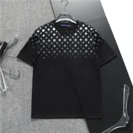 여름 럭셔리 남성 및 여성 티셔츠 디자이너 의류 느슨한 티 탑 캐주얼 거리 전신 편지 짧은 소매 tshirts 반바지 흑백 아시아 크기