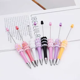 Streaming Live Exquisite Romantic Rose Pearl Beaded Pen Elegant and High Quality Handmade Gift Ball