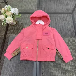 Top Kids Coat Hooded Mesh Fished Baby Jackets taglia 100-160 Summer Protection Abbigliamento Splicing Design Boys Girls Outlowwear 24Mar 24mar