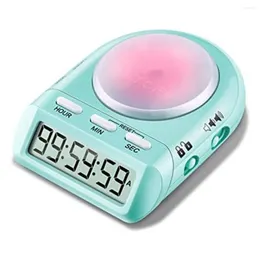 Timer de cozinha digital de canecas com contagem de relógios de 100 horas para criança Cook 45 ° Exibir LCDSecurity Lock Time Management