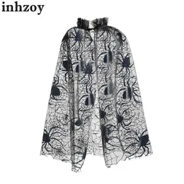 Tench Coats Crianças meninos meninas Halloween Wizards Witches Bujas Role-playing Trajes Spider Webs Prints Halloween Corner Festies e Fancy Casafitsl2405